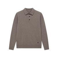 鄂尔多斯 1980 24秋冬纯羊绒小翻领男式套衫羊绒衫内搭