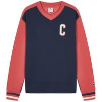 Champion 【品牌】秋冬男款拼色加绒V领卫衣保暖潮流撞色休闲