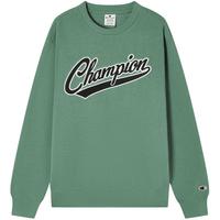 Champion 【品牌】秋冬加绒保暖圆领套头卫衣男休闲刺绣logo