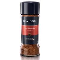 大卫杜夫（Davidoff）香浓型冻干咖啡粉 0蔗糖添加意式浓缩速溶黑咖啡 100g 1号会员店