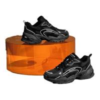 斯凯奇（SKECHERS）STAMINA系列时尚绑带运动鞋 896245-BBK 35