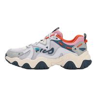 斐乐(FILA)官方猫爪4代FLUID 4女鞋复古运动鞋2023夏新款老爹鞋厚底休闲鞋 雨雾灰/鸽子灰-ND 38.5