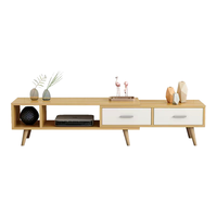 姗姗木艺电视柜落地现代简约可伸缩柜家用客厅茶几组合小户型收纳柜1个