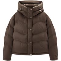 太平鸟2024冬季绗缝短款泡芙羽绒服A1ACE431T