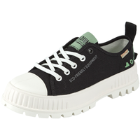 PALLADIUM 帕拉丁 环保系列低帮帆布鞋增高鞋饼干鞋男厚底帆布鞋 78448-008-M-黑色 40