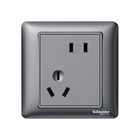 Schneider Electric 施耐德电气 Brillyn睿意系列 86型插座 斜五孔 夜空灰
