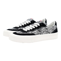 VISION STREET WEAR FLAT TOP 复古满印低帮翻毛皮帆布鞋男女街头运动滑板鞋 满印 35