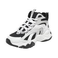 斯凯奇（Skechers）女士舒适休闲鞋168014 白色/黑色/WBK 35码