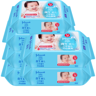 Johnson's baby 强生婴儿 手口湿巾 80片*6包