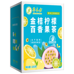 草木方 花草茶 金桔柠檬百香果2盒装210g 冷泡茶冻干柠檬片泡水