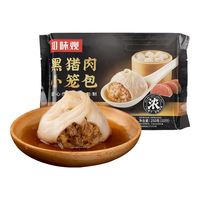 知味观 黑猪鲜肉小笼包 中华老字号营养早餐灌汤小笼包速冻500g20只