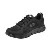 SKECHERS斯凯奇 232398 轻便减震网面 全黑色 43码 男士休闲鞋