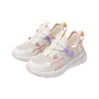 笛莎（DEESHA）童装女童舒适轻便运动鞋春季甜美一脚蹬透气网面运动鞋 本白 32码