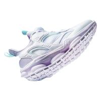 361°童鞋女童儿童休闲鞋2024年夏季中大童运动鞋 361度白/淡粉紫/萌芽绿色 36码