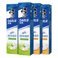 DARLIE/好来 焕白 牙膏套装 超白小苏打+芦荟青瓜 190g*4支