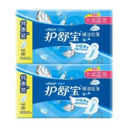 护舒宝 卫生巾日用装超薄干爽透气网面瞬洁丝薄240mm×68片