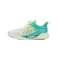 特步(XTEP)童鞋【氢风8.0护足跑鞋】夏季透气旋钮扣飞弹科技机器人同款跑鞋 帆白/极光绿【氢风8.0】 41