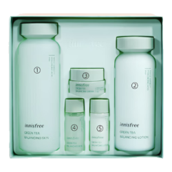 悦诗风吟 控油补水保湿 绿茶水乳套装 200ml 160ml 15ml 10ml