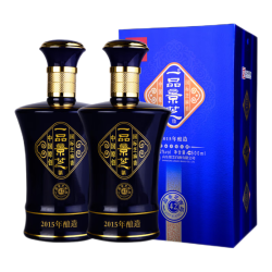 景芝 双瓶装 芝麻香白酒  芝麻香型 礼盒装 42%vol 500mL