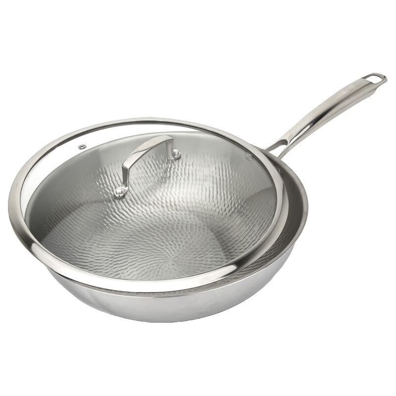 TITO TITANIUM 纯钛捶纹炒锅 32cm