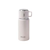 迪乐贝尔（Diller）迪乐贝尔趣享杯盖316不锈钢保温杯白色500ml-MLH9119