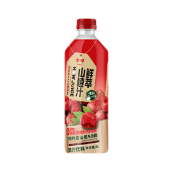 金晔 0添加NFC鲜萃 山楂汁  瓶装 1瓶