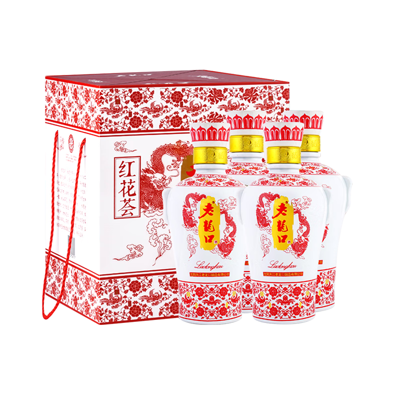  LAO LONG KOU/老龍口 粮食酒 浓香型白酒  礼盒装 53%vol 350mL