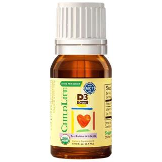 88VIP：CHILDLIFE 童年时光 有机D3滴剂 婴幼儿维生素D3400IU 促钙吸收