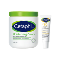 Cetaphil/丝塔芙 温和敏感肌 护肤品套装 550g+50ml SPF50+ PA++++