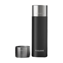 富光 保温杯全钢男款水杯子茶水分离高档泡茶杯 雅致黑520ml