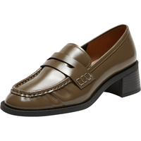 【设计感乐福】24秋款时尚通勤乐福鞋粗跟女单鞋