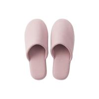 無印良品 MUJI（無印良品 ） 男女通用 暖柔微纤维薄绒厚底拖鞋男鞋女鞋 秋冬季  烟熏紫色 240mm M/38码（2.0）