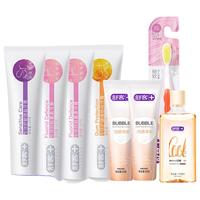 舒客 牙膏套装+漱口水+牙刷  6支+1瓶+1支