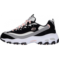 SKECHERS 斯凯奇 女 LIFESTYLE系列 D'LITES系列时尚绑带运动鞋 运动 休闲鞋 13148/BKW 黑色37码 US7码