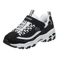 SKECHERS 斯凯奇 GIRLS系列 女童魔术贴休闲运动鞋 996212L 黑色/金色