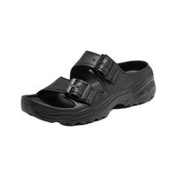 斯凯奇(Skechers)泡泡鞋夏季休闲沙滩鞋凉鞋女鞋厚底舒适软底运动拖鞋女111246 全黑色/BBK 35