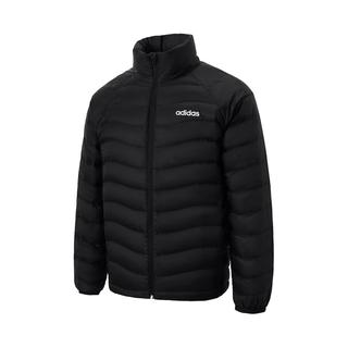 阿迪达斯 （adidas）男装冬季立领保暖户外休闲运动羽绒服 2XL 黑色