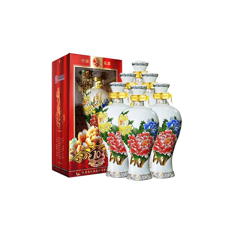  国花瓷 纯粮食酒 凤香型白酒  包装 45%vol 500ml