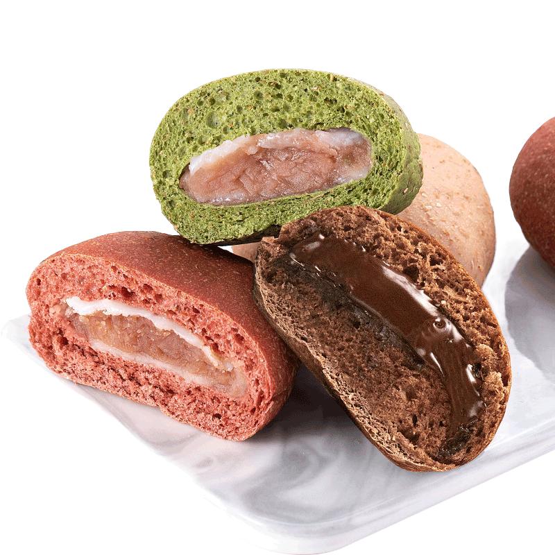 小鸡收腹全麦欧包面包夹心欧宝低0无糖精脂肪热量轻食早餐零食品