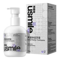 usmile 笑容加 声波伴侣净齿牙膏170g（桃气甜心）清新口气 亮白去渍