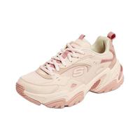 斯凯奇（Skechers）秋冬季机甲鞋二代休闲运动鞋女士老爹鞋缓震复古女鞋149916  女款/粉色/PINK 尺码偏大半码，选小半码 37