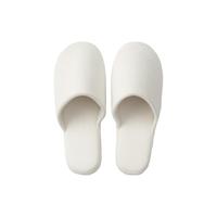 無印良品 MUJI（無印良品 ） 男女通用 暖柔微纤维薄绒厚底拖鞋男鞋女鞋 秋冬季  象牙白 260mm L/42码（2.0）