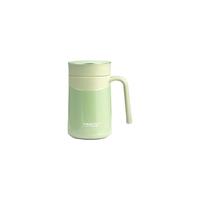 品家家品真空保温办公杯316不锈钢保温水杯宿舍家用水杯保温泡茶杯 豆沙绿
