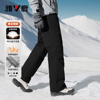 YALU/雅鹿 加厚保暖 羽绒裤 黑色 L /170