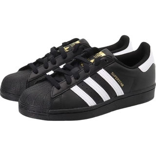 阿迪达斯 （adidas）SUPERSTAR贝壳头减震耐磨低帮儿童板鞋青少年黑色36码EF5398