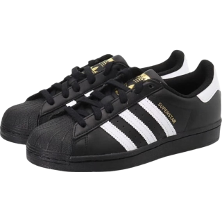 阿迪达斯 （adidas）SUPERSTAR贝壳头减震耐磨低帮儿童板鞋青少年黑色36码EF5398
