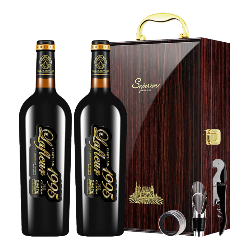 CHATELAIN LAFLEUR 拉斐 馆藏1743 干型红葡萄酒 2瓶*750ml 礼盒装