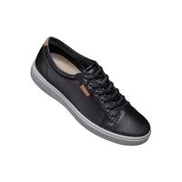 ecco 爱步 柔酷7号系列 男士低帮休闲鞋 430004 黑色 42