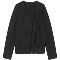 /江南布衣25冬毛针织衫绵羊毛套头衫5P0315280 001/本黑 L