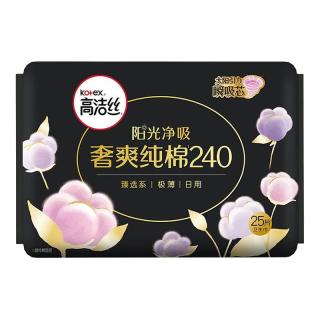 高洁丝 阳光烘烘纯棉放肆睡卫生巾日夜姨妈巾